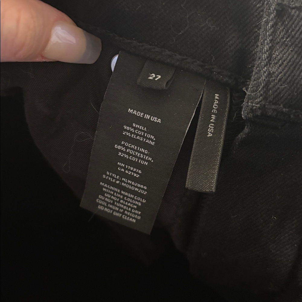 HELMUT LANG Cut Out Straight Leg Jeans - Picture 8 of 9